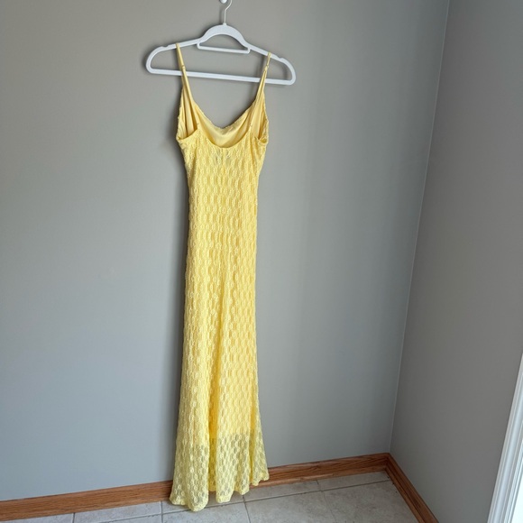 Bardot Adoni Mesh Maxi Dress in Canary Yellow - Picture 6 of 7